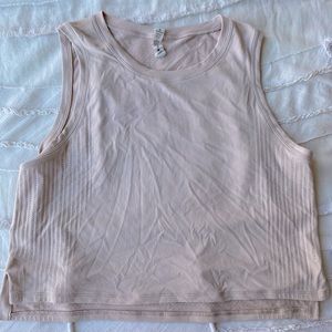 Light Pink Lululemon Train To Be Tank Top